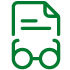 Document and Glasses Icon